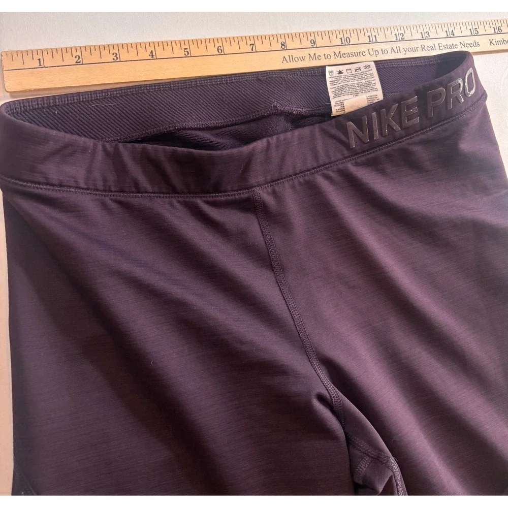 Nike Pro Hyperwarm Women Purple Stirrup Training Leggings AR4733-670 XL